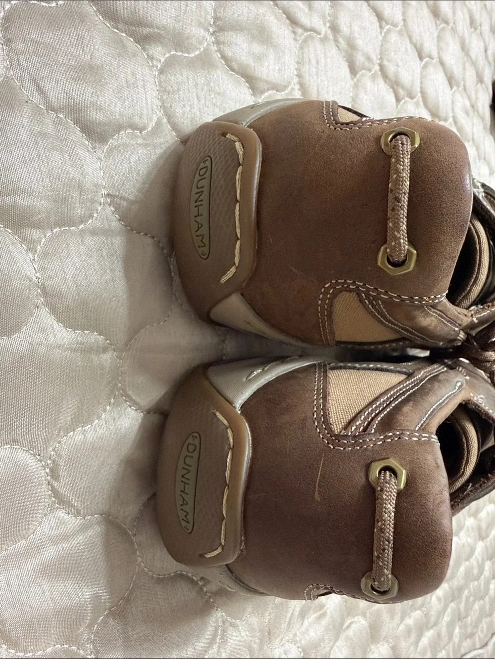 Dunham Men's Two-Tone Brown Leather Boat Shoes